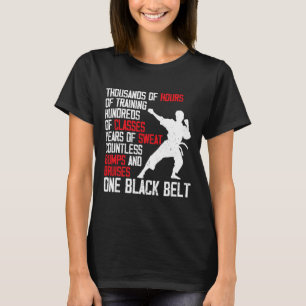 T-shirt Ceinture noire de taekwondo drôle de karaté judo a