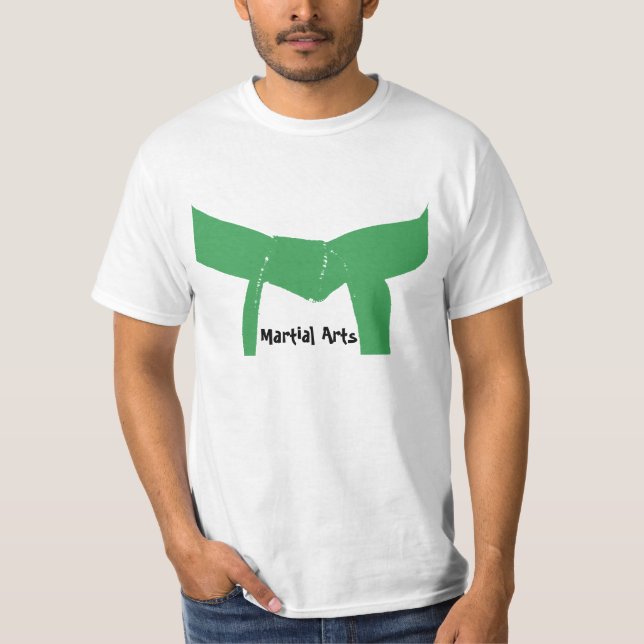 T-shirt Ceinture verte d'arts martiaux (Devant)