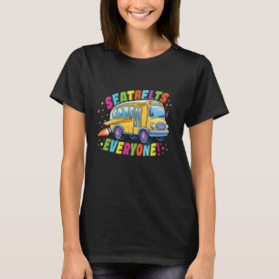 T-shirt Ceintures de sécurité Tout le monde Autobus scolai