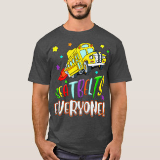 T-shirt Ceintures de sécurité Tout Le Monde Drôle 100 Jour