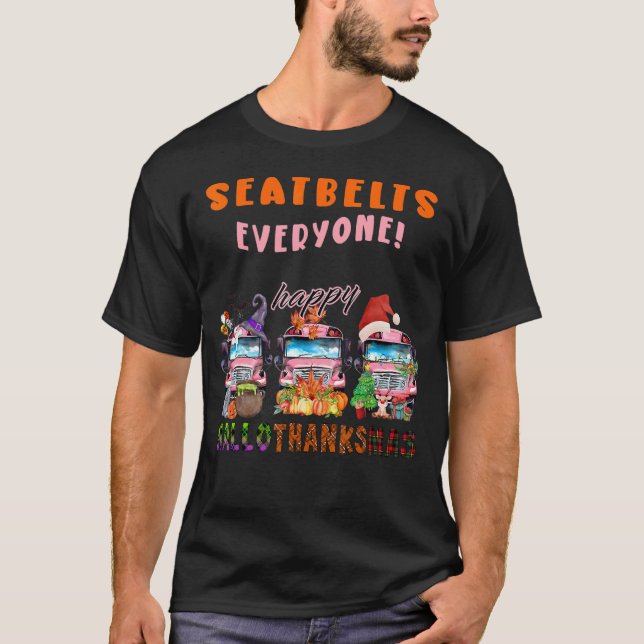 T-shirt Ceintures de sécurité Tout le monde heureux Hallot (Devant)