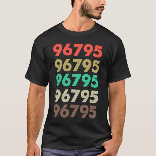 T-shirt Cela Dit 96795 Retro Code postal Code postal Zipco (Devant)