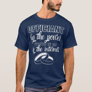 T-shirt Célébrant de mariage Groupe de mariage Internet Or