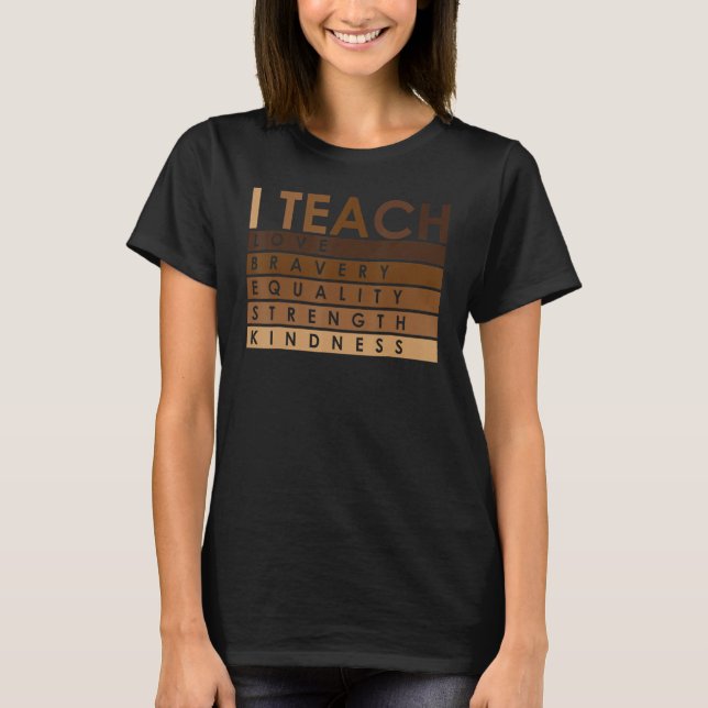 T-shirt Celebrate Black History Month I Teach Black Histor (Devant)