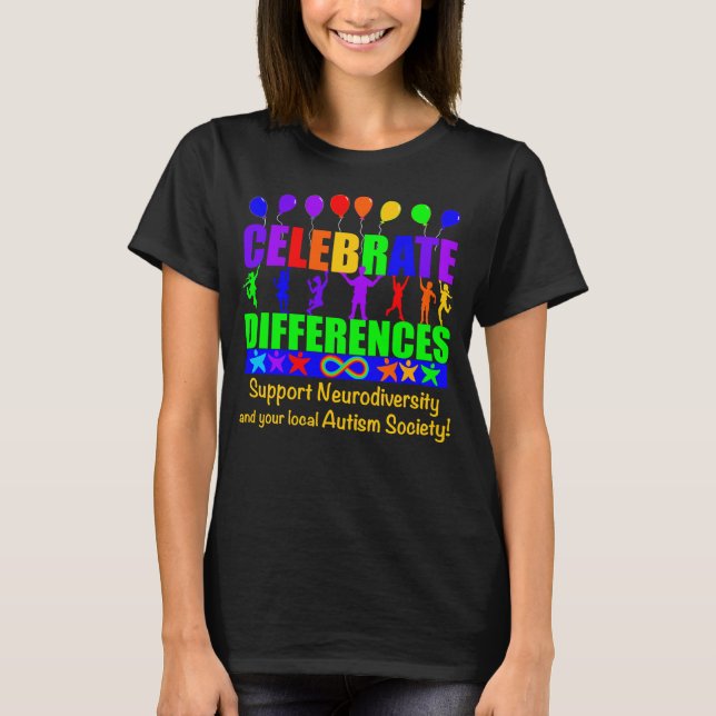 T-shirt "Celebrate Differences"  (Devant)