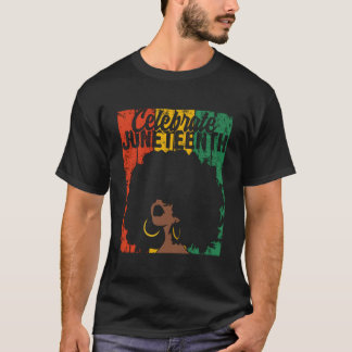 T-shirt Celebrate Junenth African Colors
