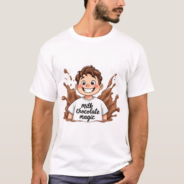T-shirt  Celebrate World Chocolate Day with Our Chocoholic (Devant)