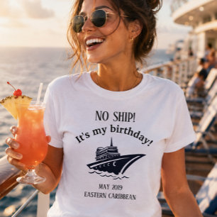 T-shirt Célébration d'anniversaire Vacances sans voyage en