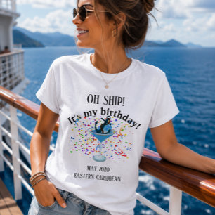 T-shirt Célébration d'anniversaire Vacances sans voyage en