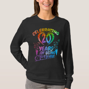 T-shirt Célébration De 20 Ans D'Être Impressionnant Annive