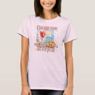 T-shirt Célébration de 21 dans le style