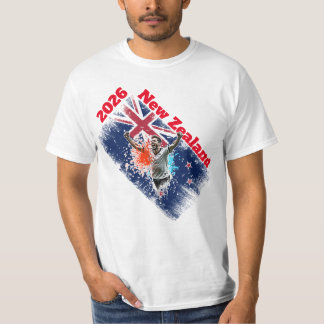 T-shirt Célébration de but de football Drapeau Nouvelle-Zé