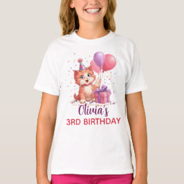 T-shirt Célébration de chats Kitty Anniversaire