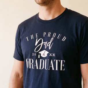 T-shirt Célébration de Grad  Fier père du diplômé
