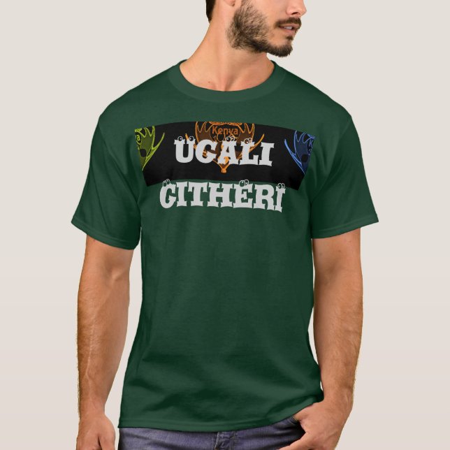 T-shirt Célébration de la cuisine kenyane Ugali & Githeri  (Devant)