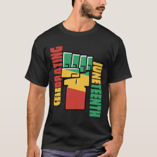 T-shirt Célébration de la liberté noire 1865 afro-américai