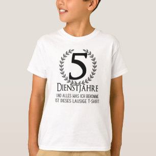 T-shirt Célébration de l'entreprise Employé 5 ans