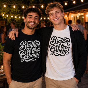 T-shirt Célébration de mariage du frère du marié
