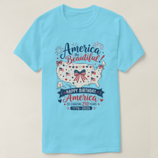 T-shirt Célébration des 250 ans d'America the Beautiful av