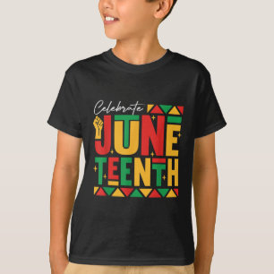T-shirt Célébration du 18 juin 1865 Black Freedom