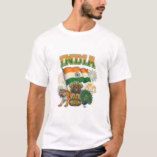 T-shirt Célébration du drapeau patriotique et des symboles