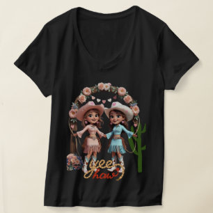 T-shirt Célébration Mariage Cowgirl - Esthétique occidenta