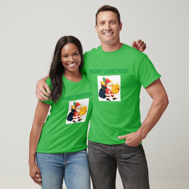 T-shirt Célébration Noël Texte Cadeau Jingle Bells Cool (Unisexe)