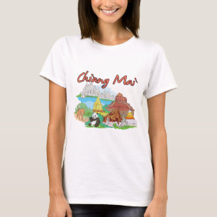 T-shirt Célèbre ville de Chiang Mai, Thaïlande