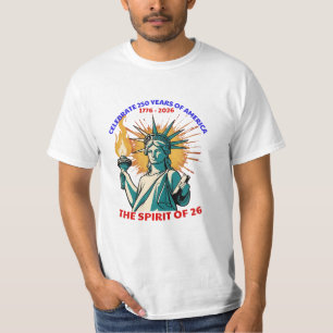 T-SHIRT CÉLÉBRER 250 ANS D'AMÉRIQUE - L'ESPRIT DE 26