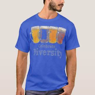 T-shirt Célébrer la diversité Artisanat Bière Boire