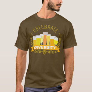 T-shirt Célébrer la diversité bières saveur de bière
