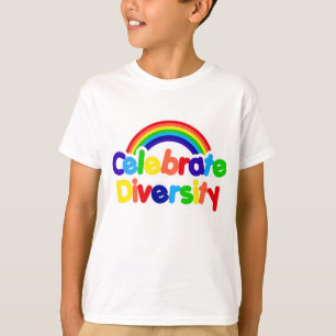 T-shirt Célébrer la diversité Gay pride Arc-en-ciel