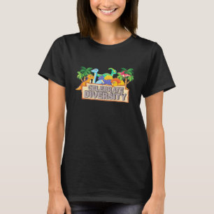 T-shirt Célébrer la diversité Paléontologue Gear Dinosaur