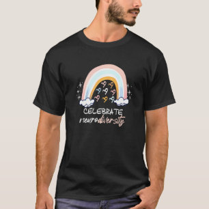 T-shirt Célébrer la neurodiversité Santé mentale Autisme A