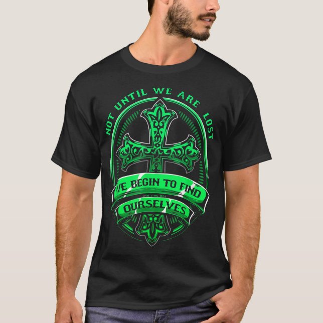 T-shirt Célébrer la récupération Christian Cross Citation  (Devant)