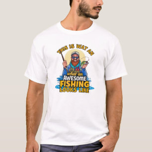 T-shirt Célébrer le frisson des aventures de pêche