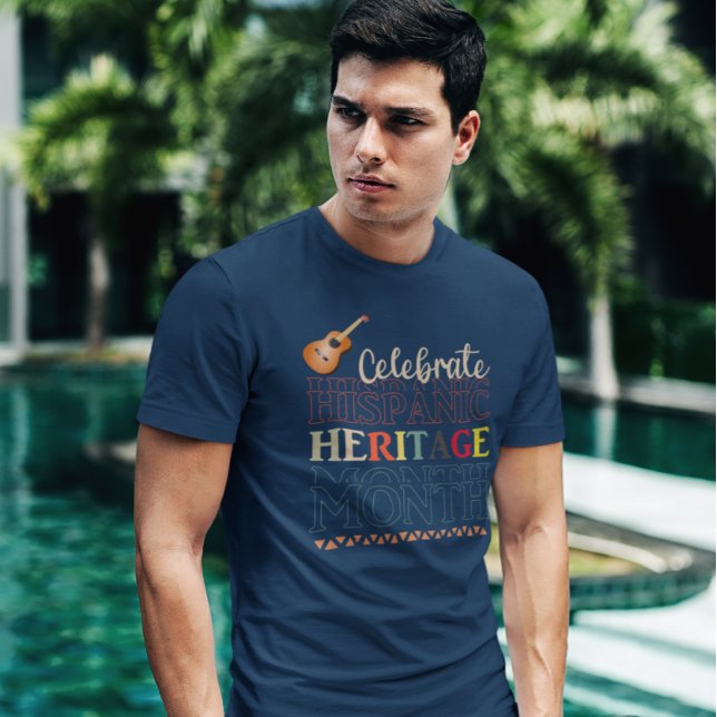 T-shirt Célébrer le Mois du patrimoine hispanique Design (Créateur téléchargé)