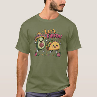 T-shirt Célébrez Cinco de Mayo Avocats & Tacos Fiesta