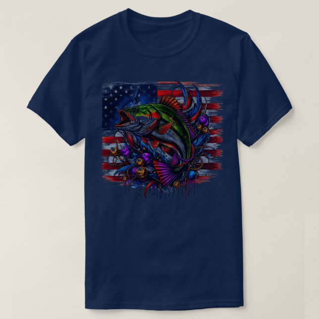 T-shirt Célébrez et montrez votre amour de la pêche avec c (Design devant)