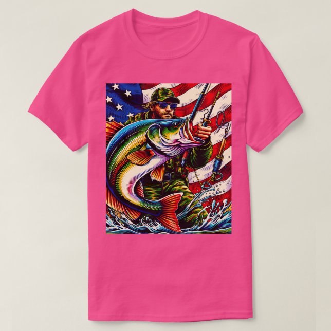 T-shirt Célébrez et montrez votre amour de la pêche avec c (Design devant)