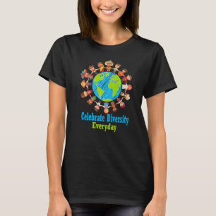 T-shirt Célébrez la diversité Enseignants de tous les jour