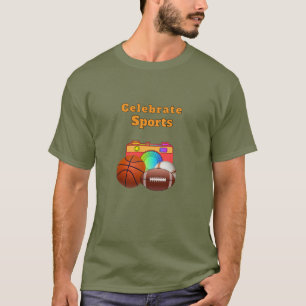 T-shirt Célébrez la fatigue sportive verte