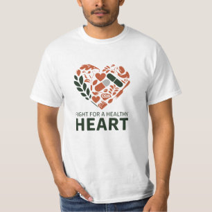T-shirt Célébrez la santé cardiaque avec des designs uniqu