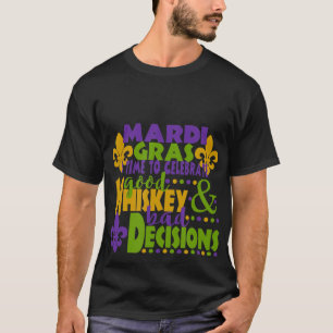 T-shirt Célébrez le bon cadeau de Whiskey Bad Funny Mardi