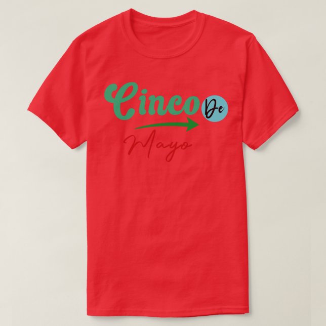 T-shirt Célébrez Le Cinco De Mayo Avec L'Authentique Fla M (Design devant)