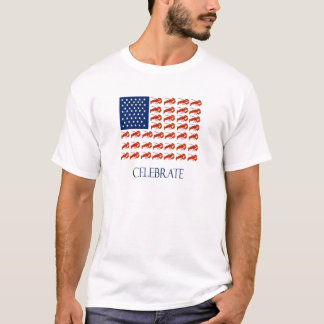T-shirt Célébrez le homard de drapeau américain