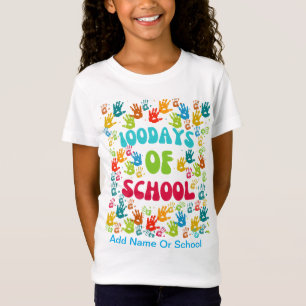 T-Shirt Célébrez les 100 jours d'école avec une impression