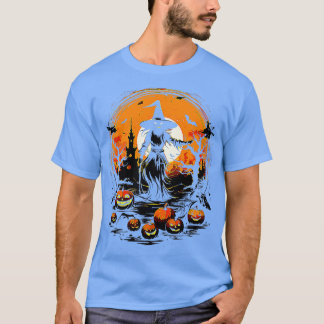 T-shirt Célébrez l'Halloween avec un costume de sorcière