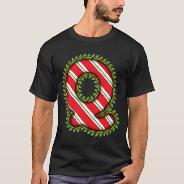 T-shirt Célébrez Noël avec les lettres de votre faveur (Devant)
