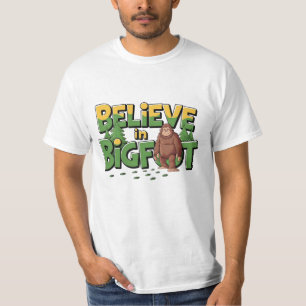 T-shirt Célébrez Sasquatch Mystique avec des dessins amusa